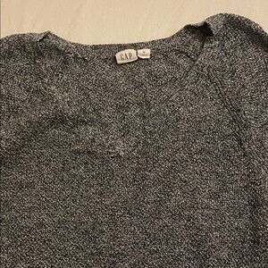 GAP Women's Charcoal V-Neck Sweater